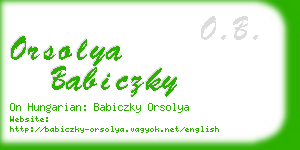 orsolya babiczky business card